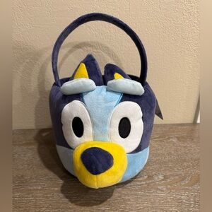 Bluey Plush Easter Halloween Basket Bucket Pail Trick Or Treat 10"x7" Easter New